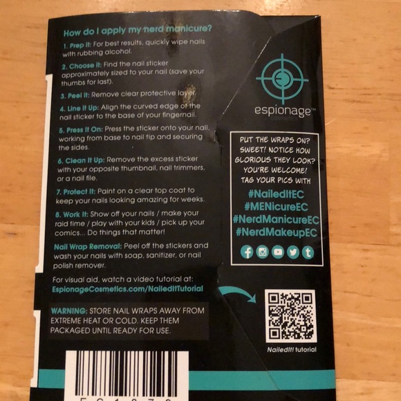 Espionage Cosmetics Nail Wrap Steampunk 2.0 - Picture 2 of 3